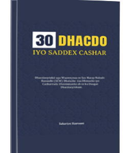 30 Dhacdo iyo 3 Cashar